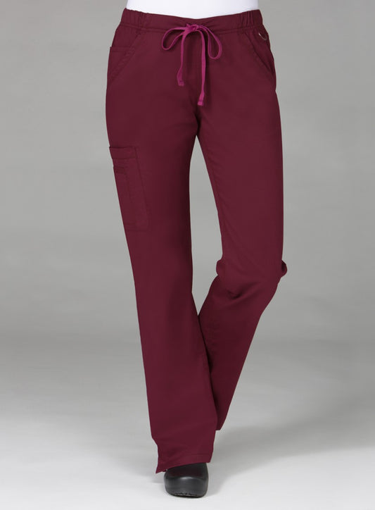 Blossom 9802 Straight Leg Cargo Pant Wine