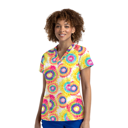 Prints 9810 V-Neck Print Top Rainbow Dreams