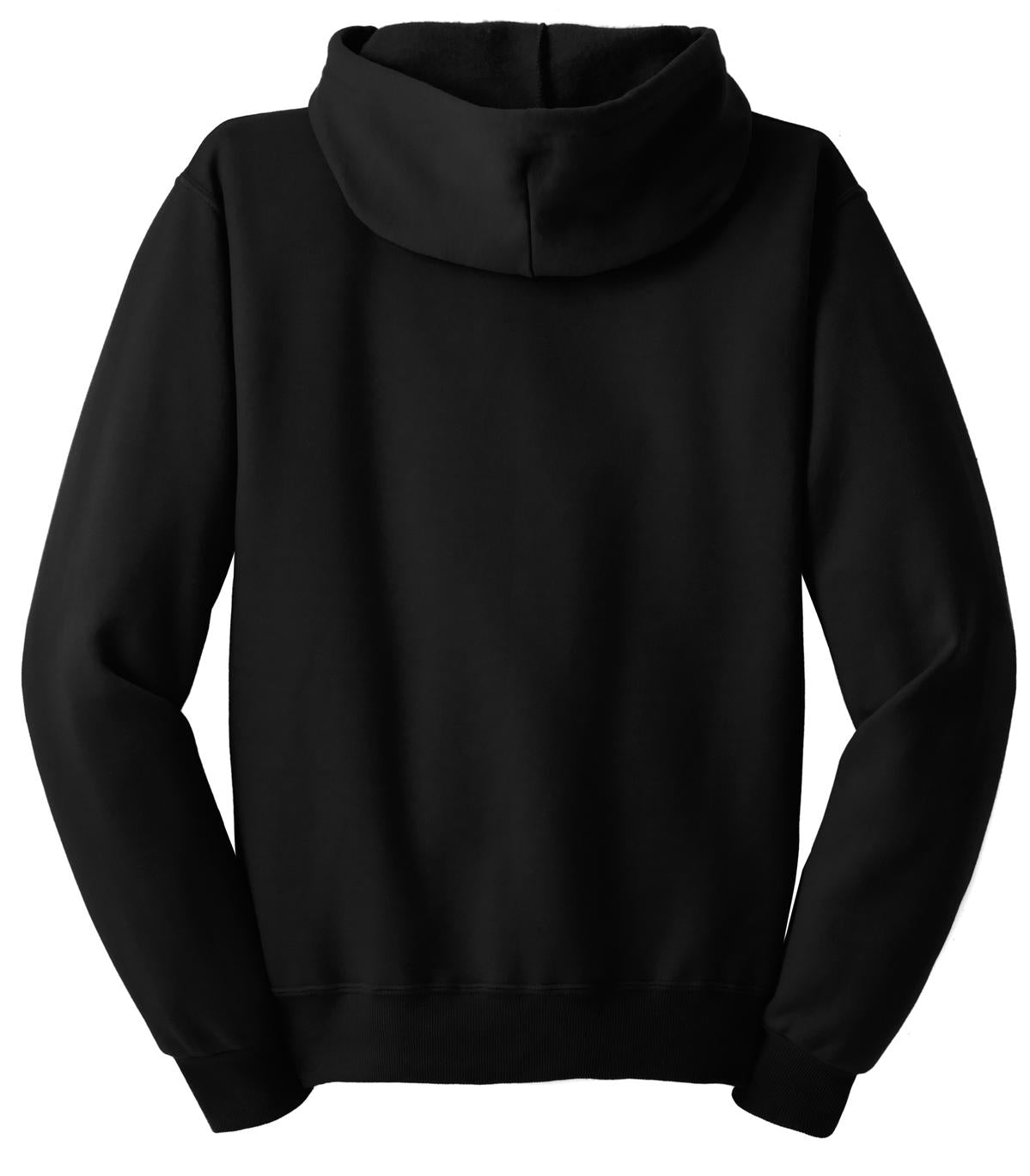 Jerzees NuBlend Full-Zip Hooded Sweatshirt.  993M Black