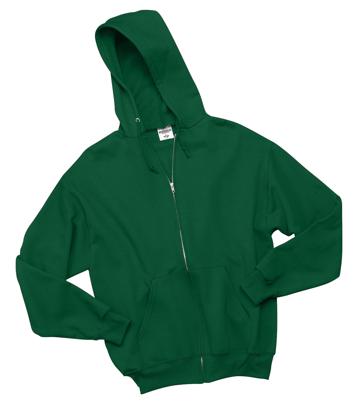 Jerzees NuBlend Full-Zip Hooded Sweatshirt.  993M Forest Green