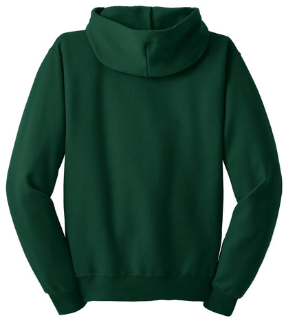 Jerzees NuBlend Full-Zip Hooded Sweatshirt.  993M Forest Green
