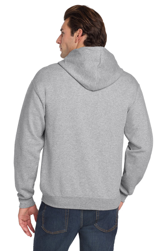 Jerzees NuBlend Full-Zip Hooded Sweatshirt.  993M Athletic Heather