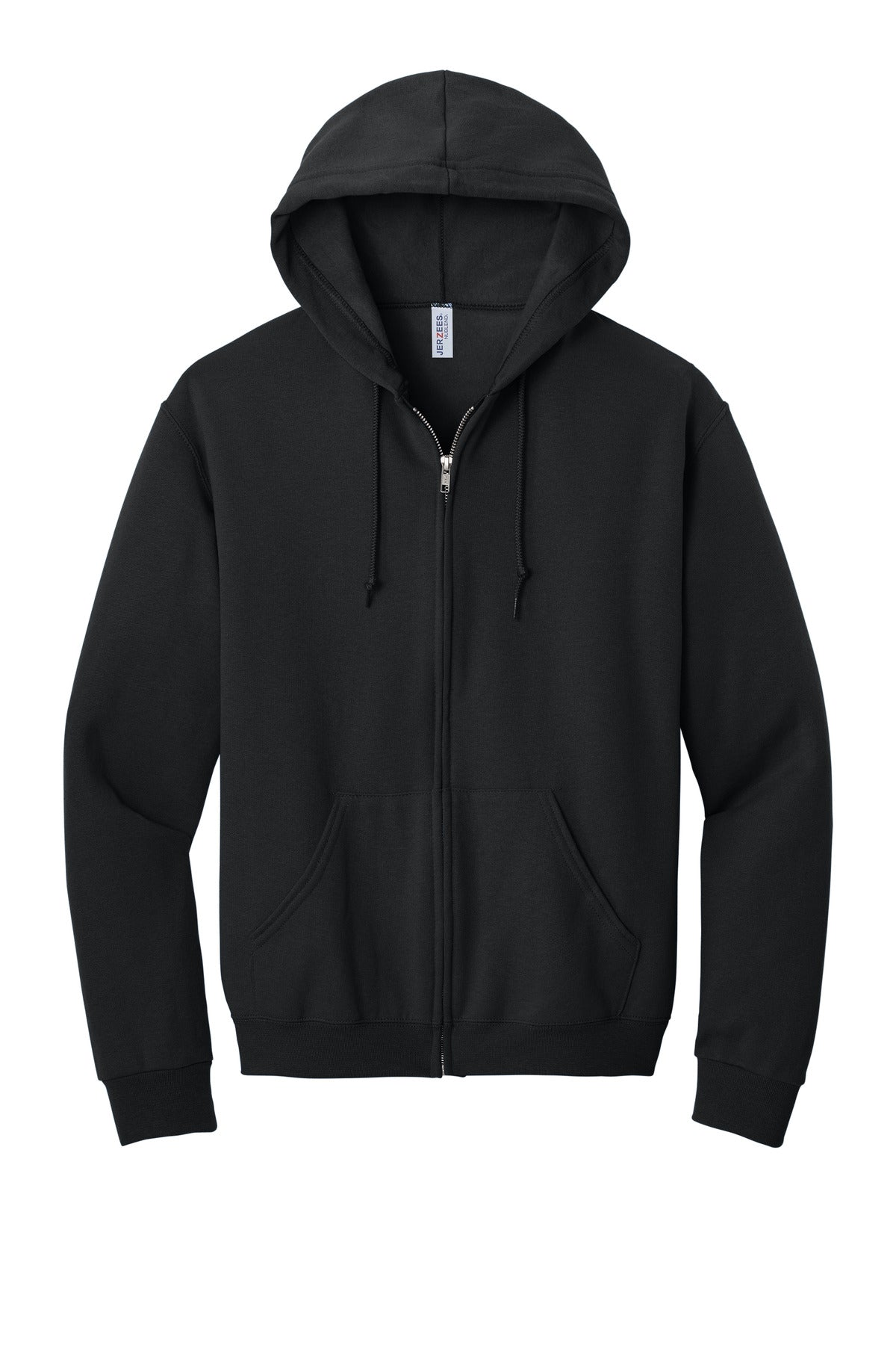 Jerzees NuBlend Full-Zip Hooded Sweatshirt.  993M Black