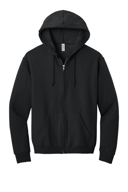 Jerzees NuBlend Full-Zip Hooded Sweatshirt.  993M Black