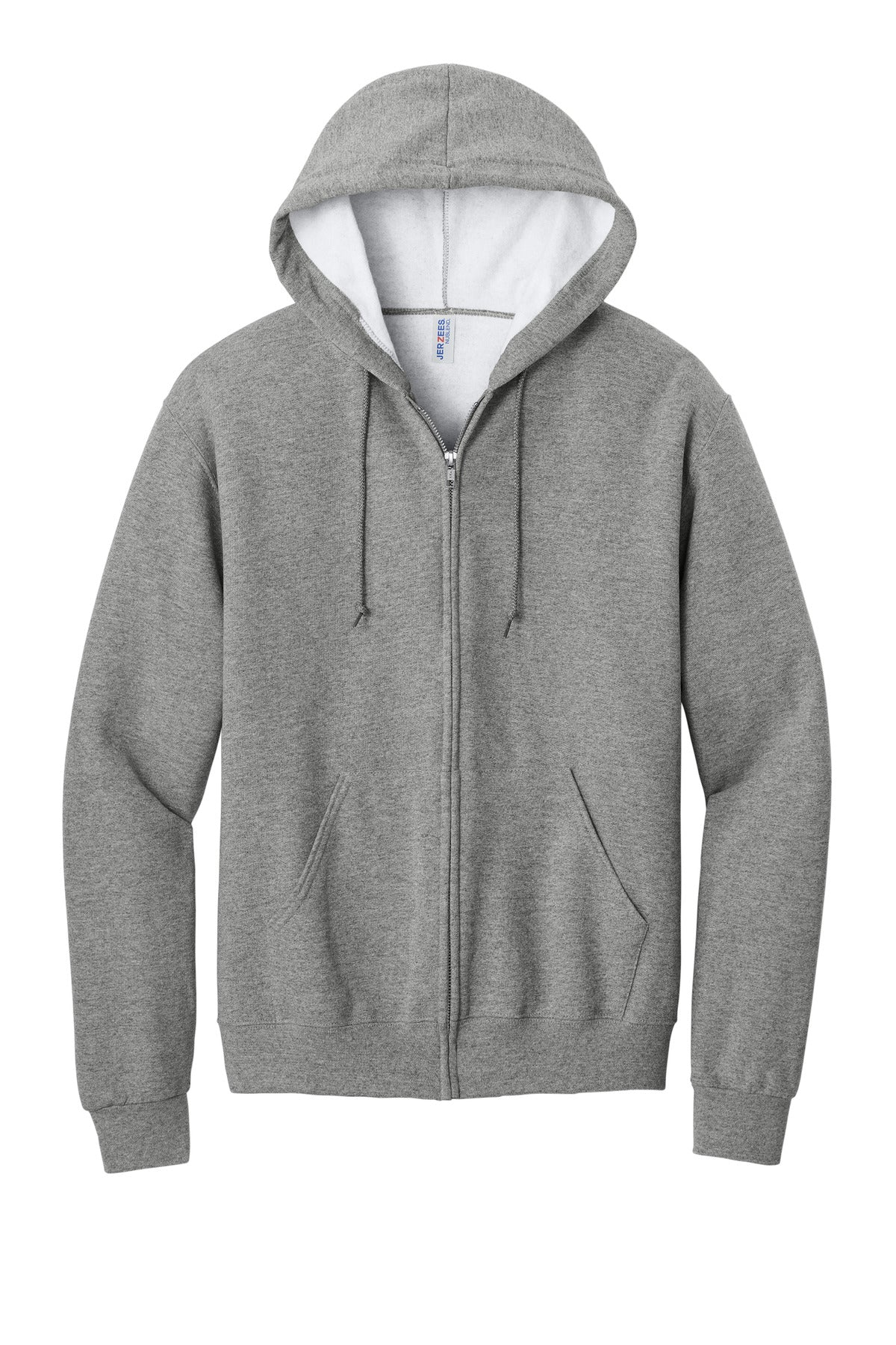 Jerzees NuBlend Full-Zip Hooded Sweatshirt.  993M Oxford
