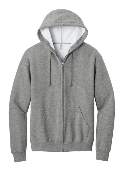 Jerzees NuBlend Full-Zip Hooded Sweatshirt.  993M Oxford