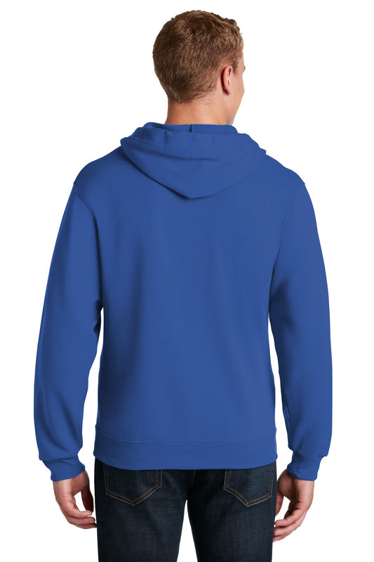 Jerzees NuBlend Full-Zip Hooded Sweatshirt.  993M Royal