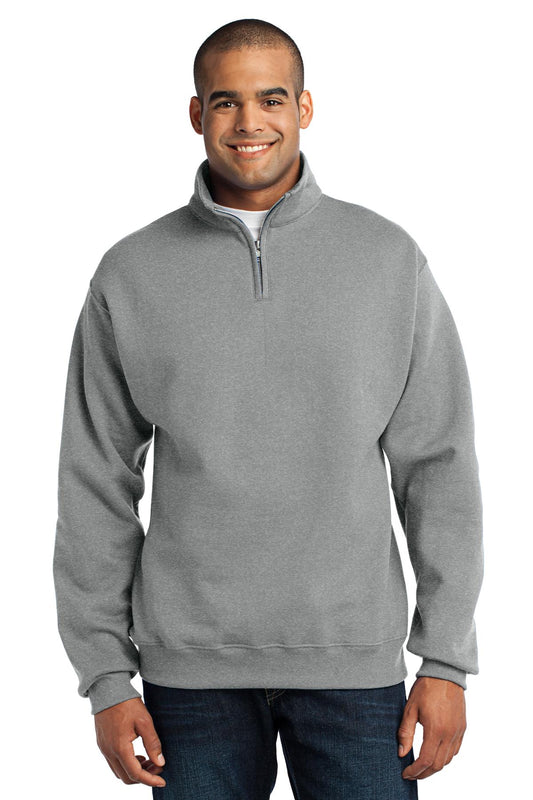 Jerzees NuBlend 1/4-Zip Cadet Collar Sweatshirt. 995M Oxford