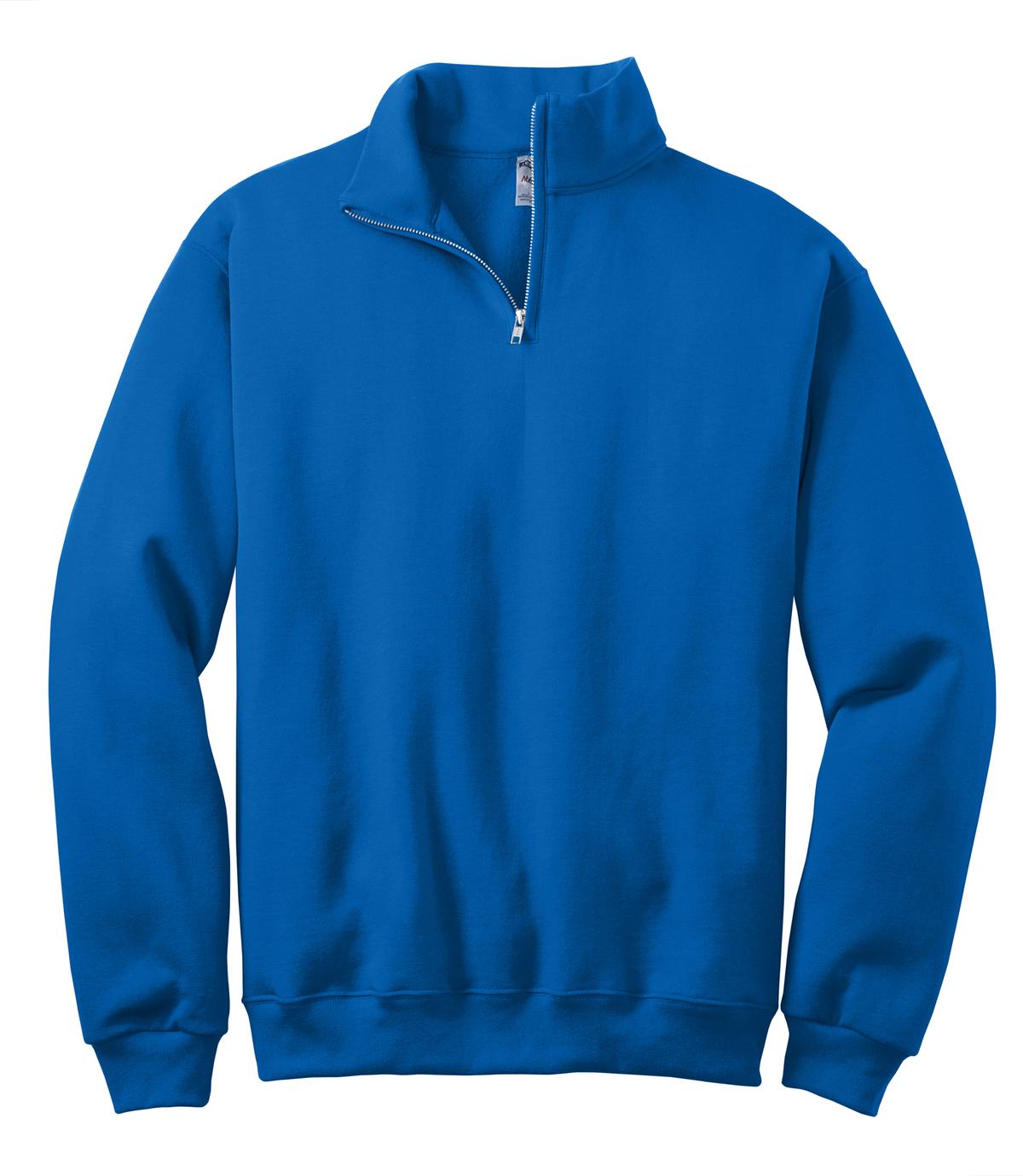 Jerzees NuBlend 1/4-Zip Cadet Collar Sweatshirt. 995M Royal