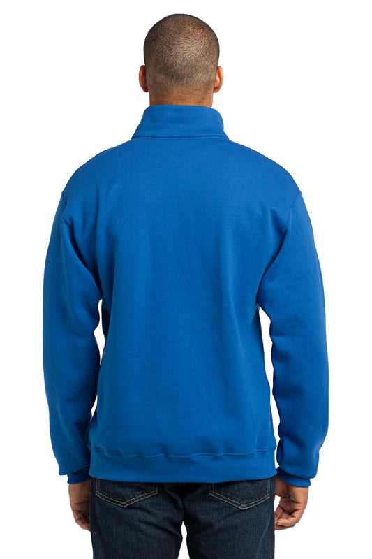 Jerzees NuBlend 1/4-Zip Cadet Collar Sweatshirt. 995M Royal