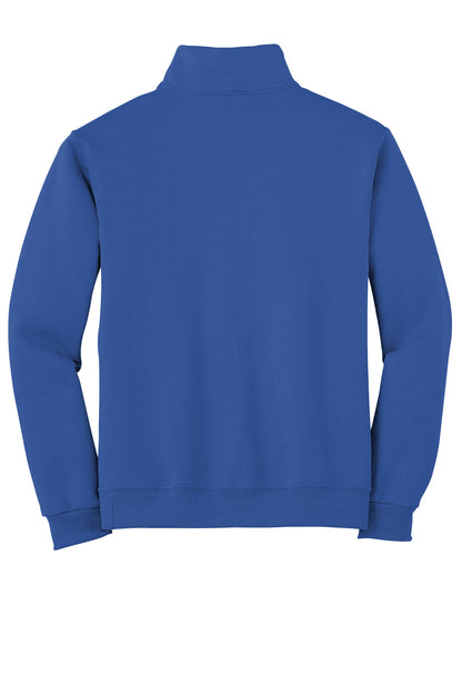 Jerzees NuBlend 1/4-Zip Cadet Collar Sweatshirt. 995M Royal