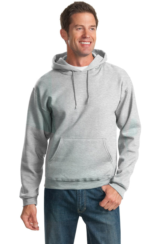 Jerzees NuBlend Pullover Hooded Sweatshirt.  996M Ash