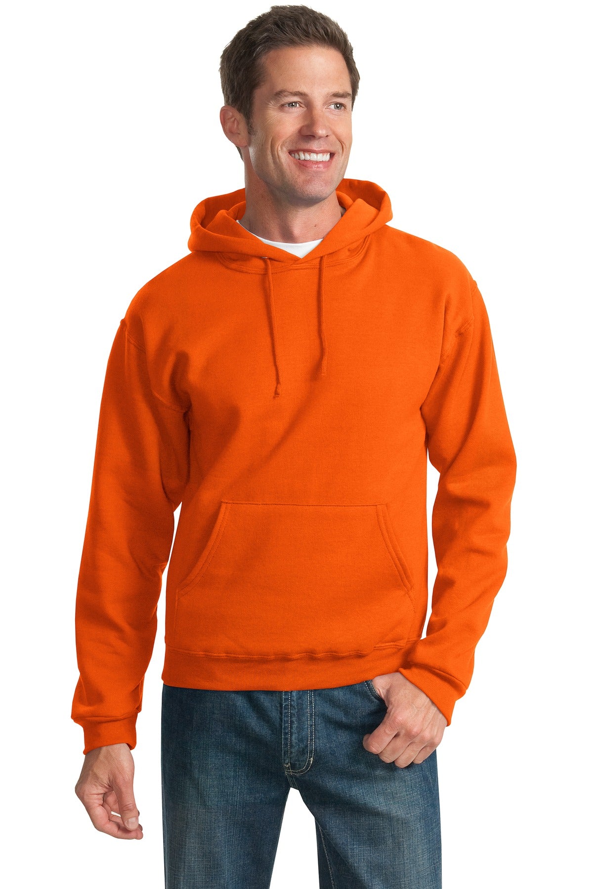 Jerzees NuBlend Pullover Hooded Sweatshirt.  996M Burnt Orange