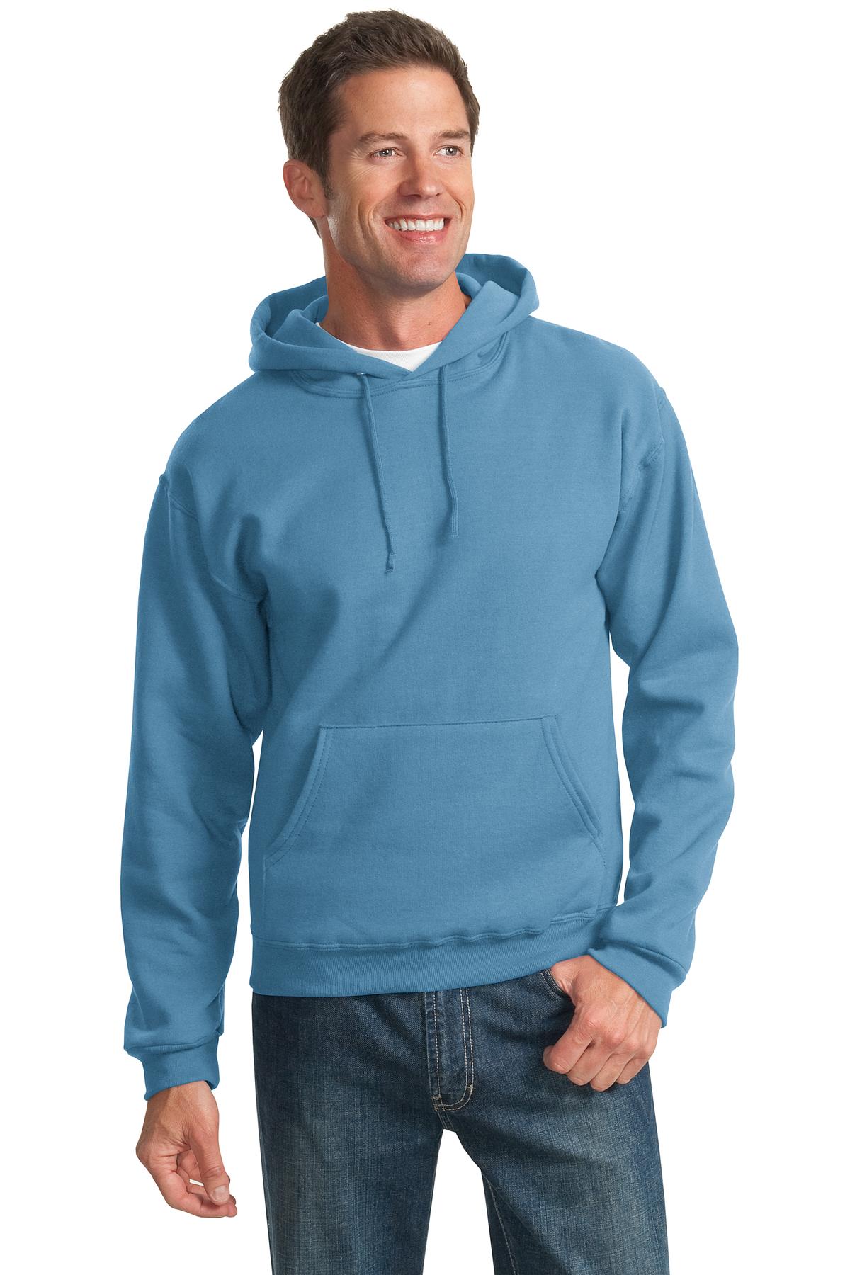 Jerzees NuBlend Pullover Hooded Sweatshirt.  996M Columbia Blue