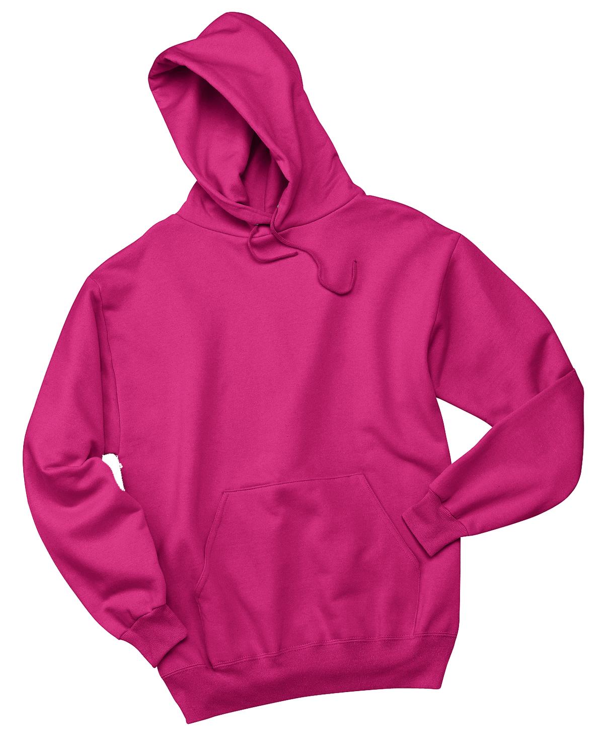 Jerzees NuBlend Pullover Hooded Sweatshirt.  996M Cyber Pink
