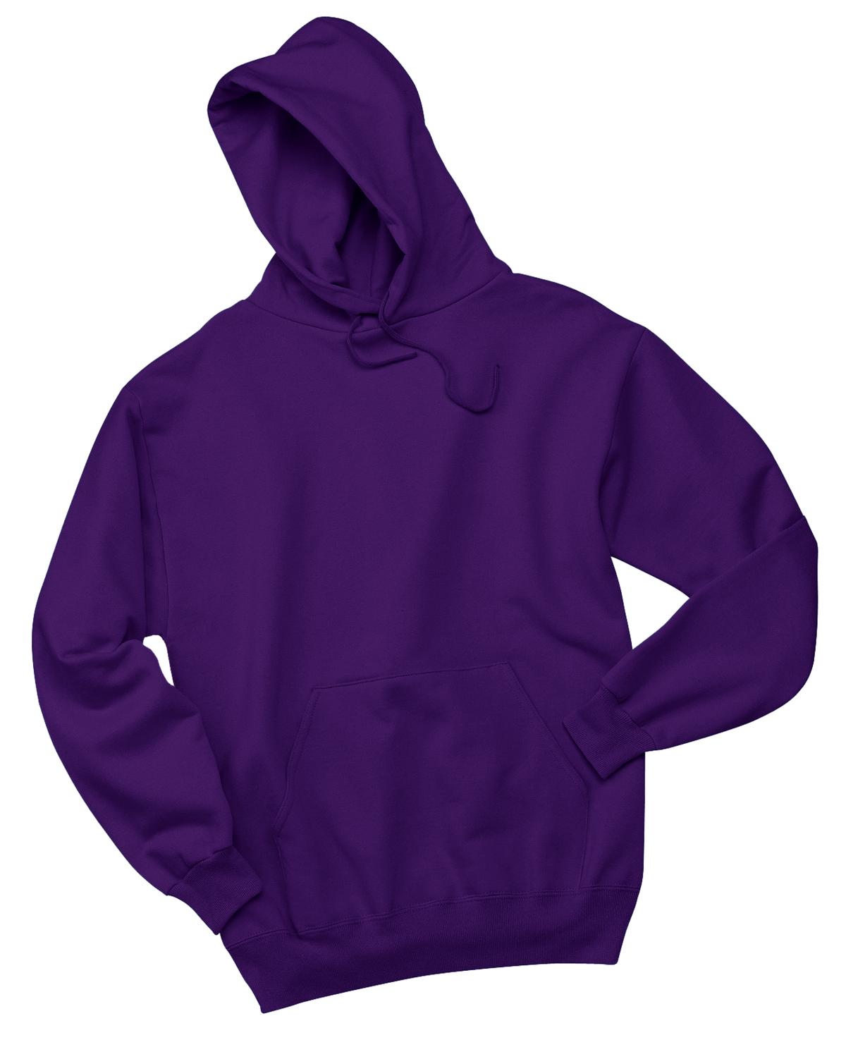 Jerzees NuBlend Pullover Hooded Sweatshirt.  996M Deep Purple