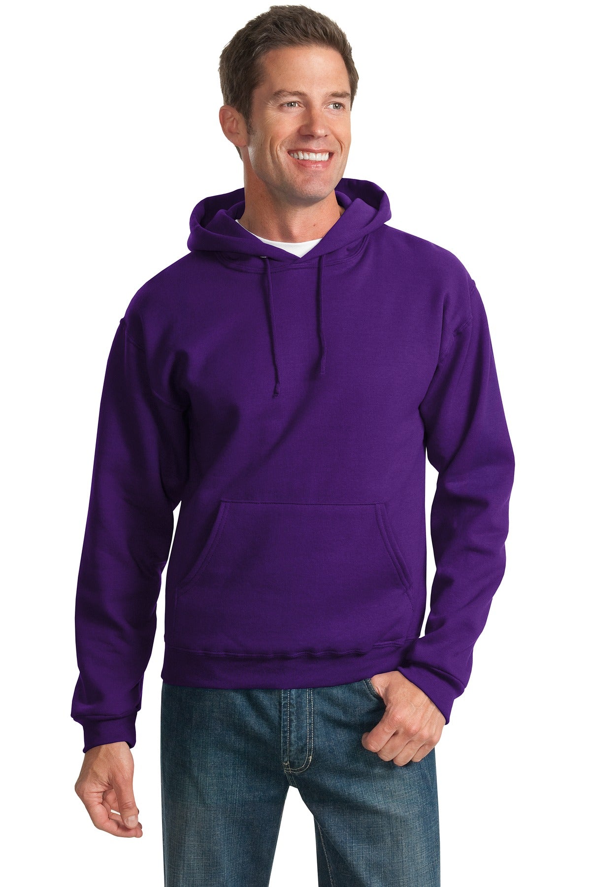 Jerzees NuBlend Pullover Hooded Sweatshirt.  996M Deep Purple