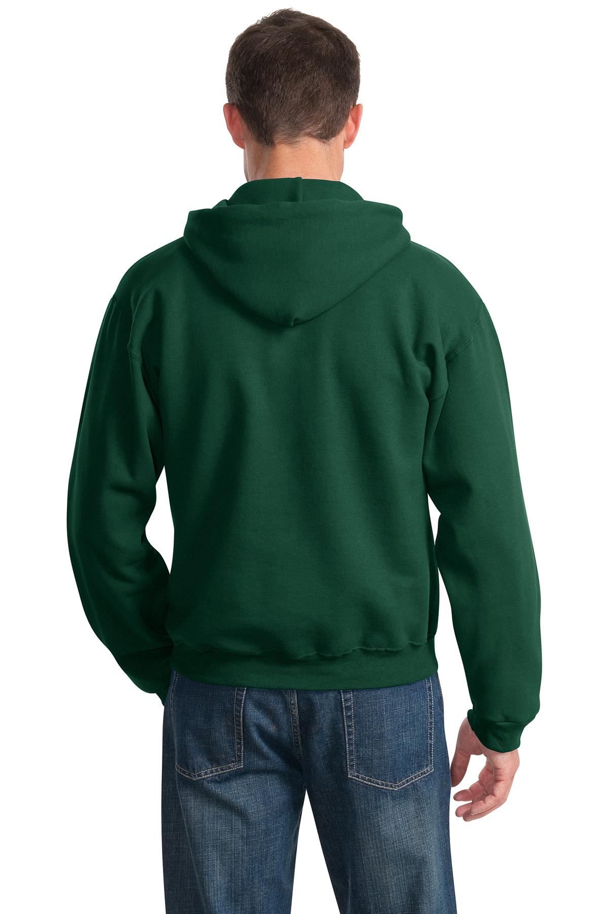 Jerzees NuBlend Pullover Hooded Sweatshirt.  996M Forest Green