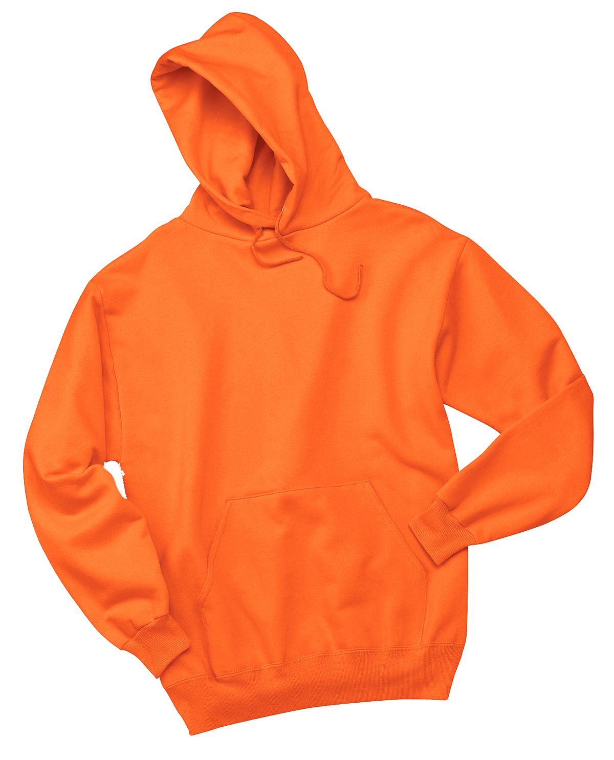 Jerzees NuBlend Pullover Hooded Sweatshirt.  996M Safety Orange
