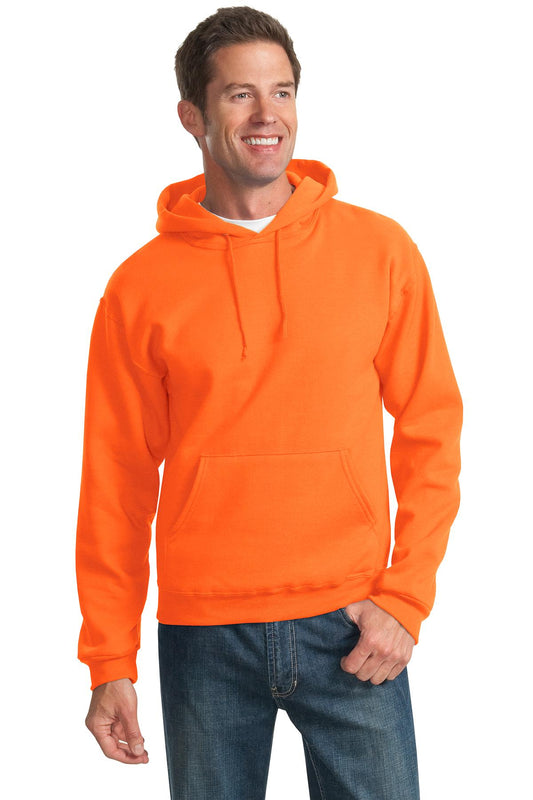 Jerzees NuBlend Pullover Hooded Sweatshirt.  996M Safety Orange