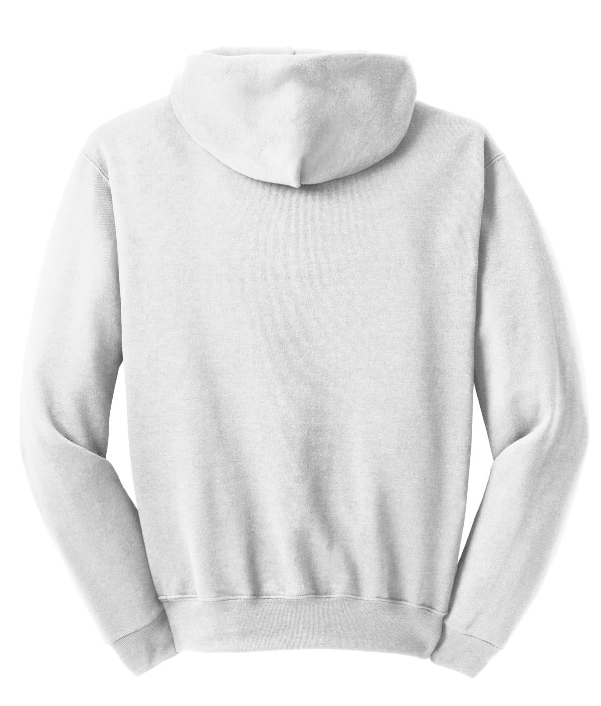 Jerzees NuBlend Pullover Hooded Sweatshirt.  996M White
