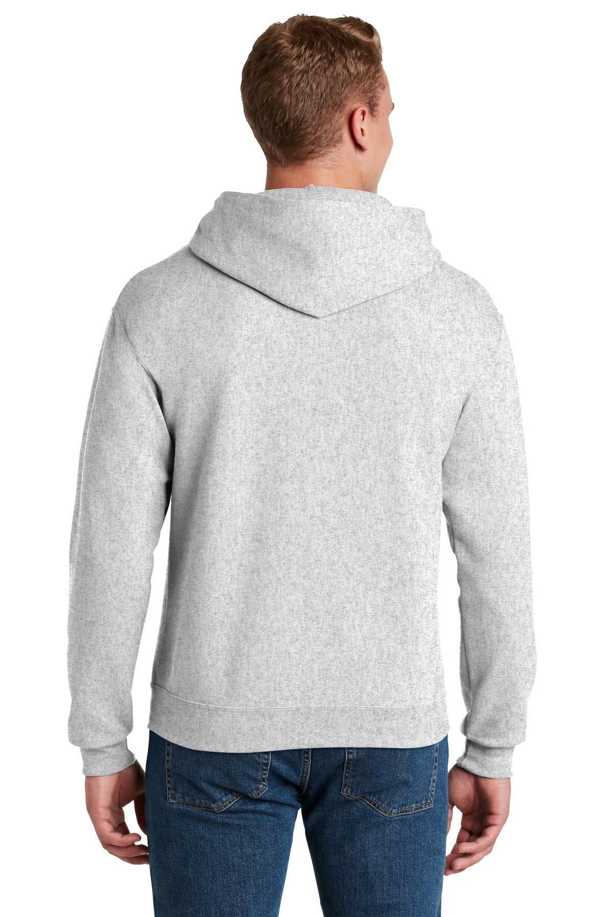 Jerzees NuBlend Pullover Hooded Sweatshirt.  996M Ash