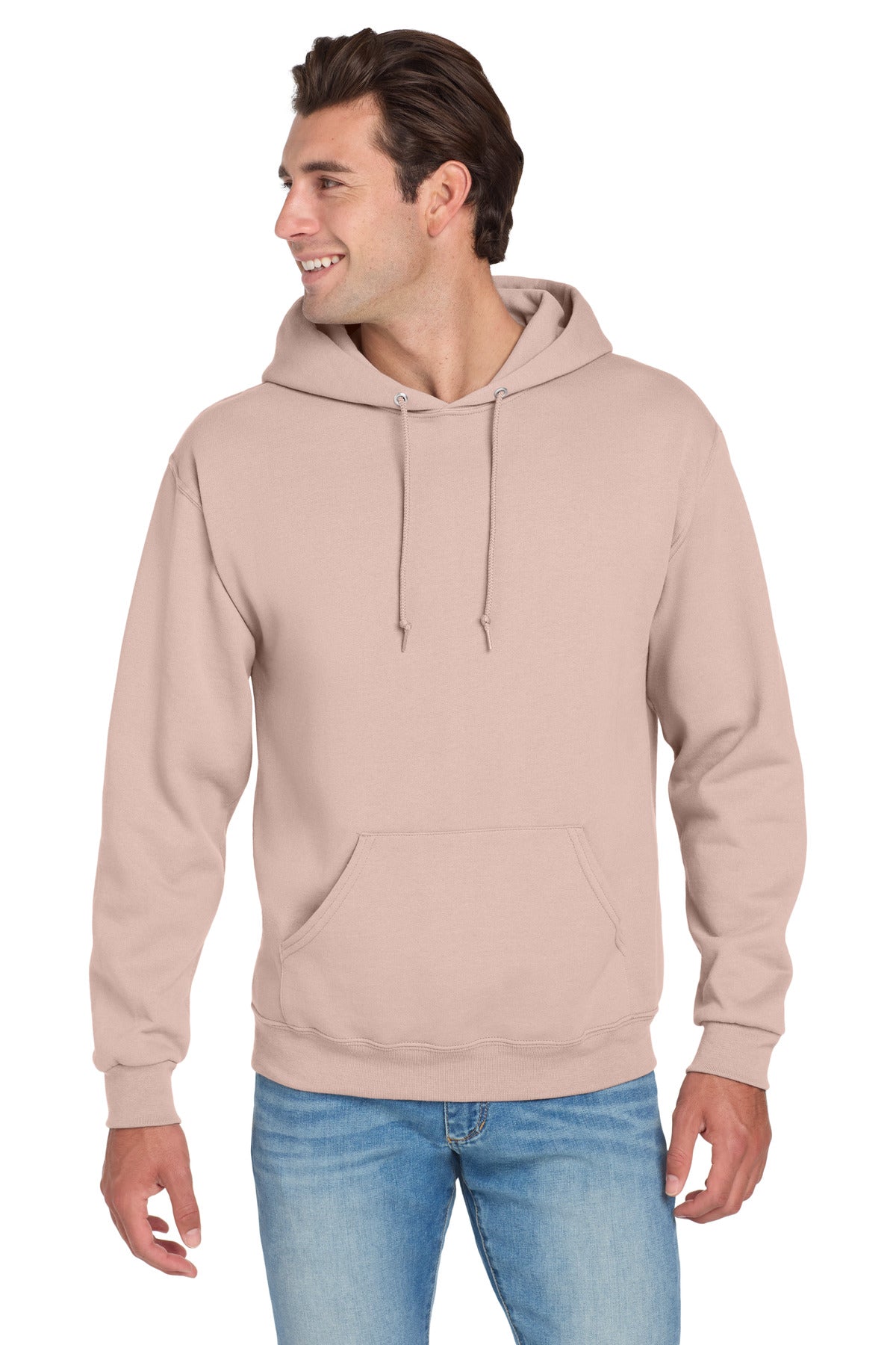 Jerzees NuBlend Pullover Hooded Sweatshirt.  996M Blush Pink
