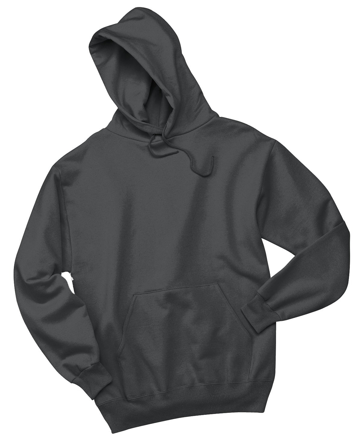 Jerzees NuBlend Pullover Hooded Sweatshirt.  996M Charcoal Grey
