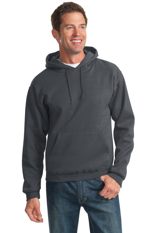 Jerzees NuBlend Pullover Hooded Sweatshirt.  996M Charcoal Grey