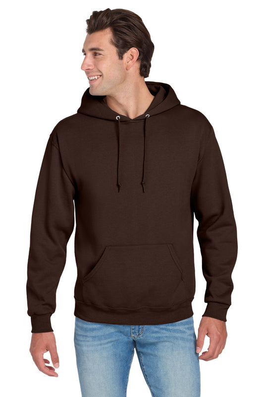 Jerzees NuBlend Pullover Hooded Sweatshirt.  996M Chocolate