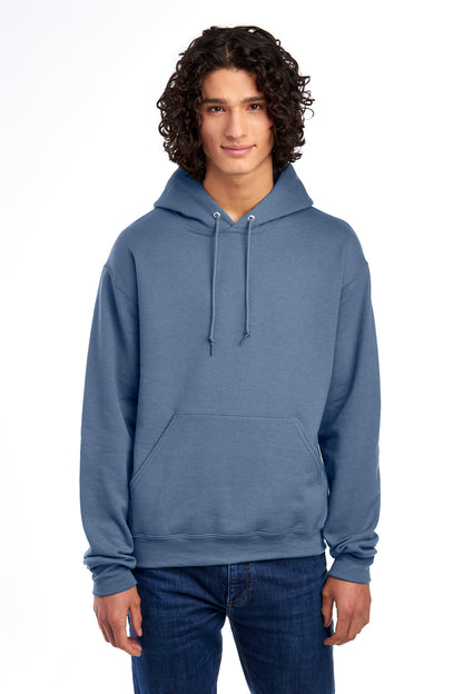 Jerzees NuBlend Pullover Hooded Sweatshirt.  996M Denim