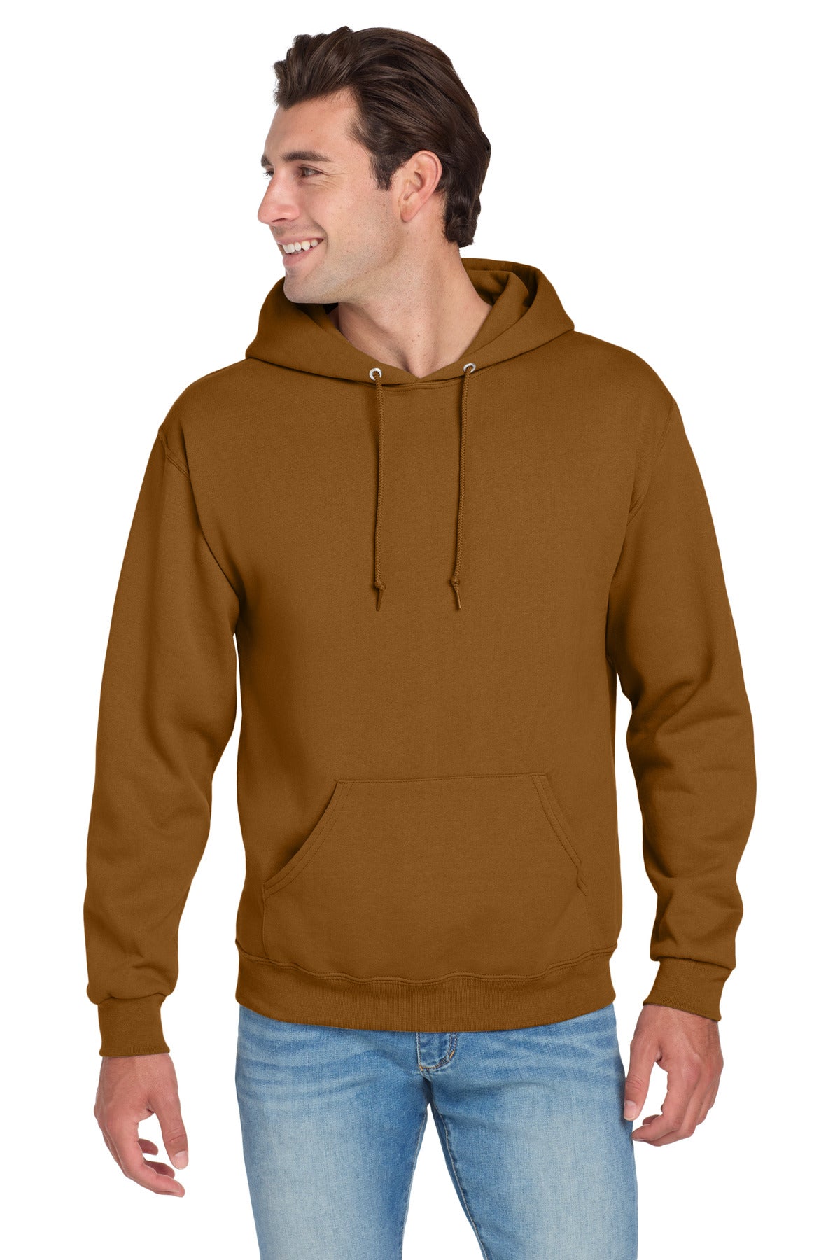 Jerzees NuBlend Pullover Hooded Sweatshirt.  996M Golden Pecan