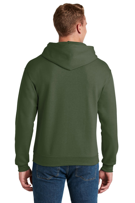Jerzees NuBlend Pullover Hooded Sweatshirt.  996M Military Green