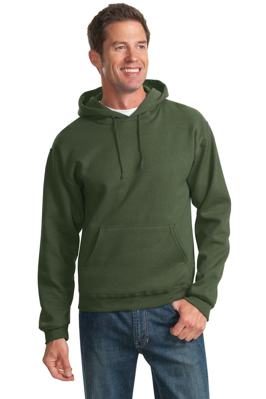 Jerzees NuBlend Pullover Hooded Sweatshirt.  996M Military Green