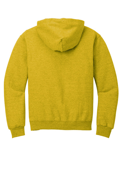 Jerzees NuBlend Pullover Hooded Sweatshirt.  996M Mustard Heather