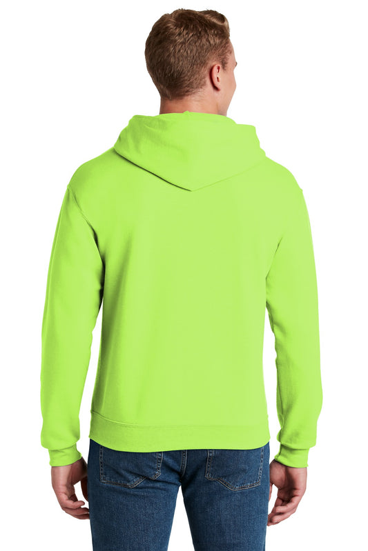 Jerzees NuBlend Pullover Hooded Sweatshirt.  996M Neon Green