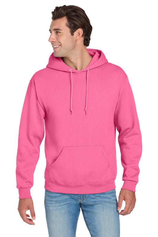 Jerzees NuBlend Pullover Hooded Sweatshirt.  996M Neon Pink