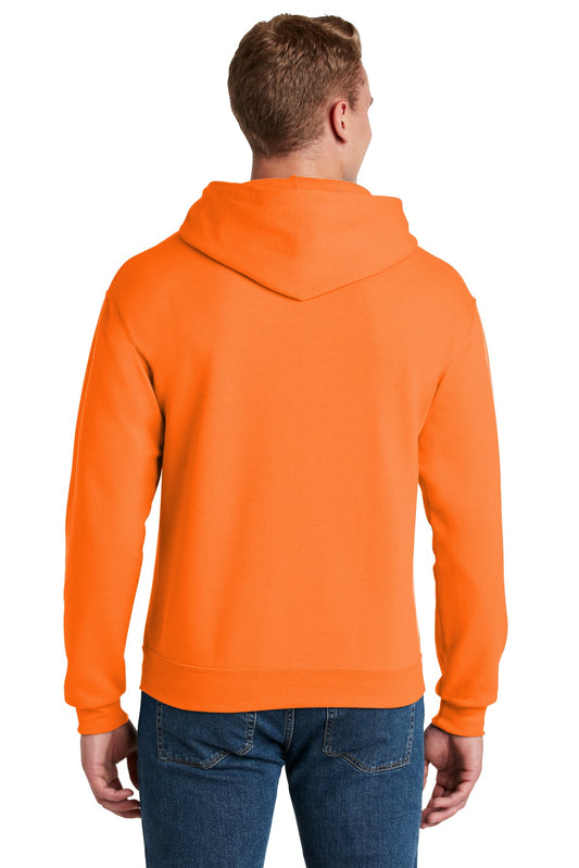 Jerzees NuBlend Pullover Hooded Sweatshirt.  996M Safety Orange