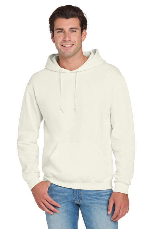 Jerzees NuBlend Pullover Hooded Sweatshirt.  996M Sweet Cream Heather