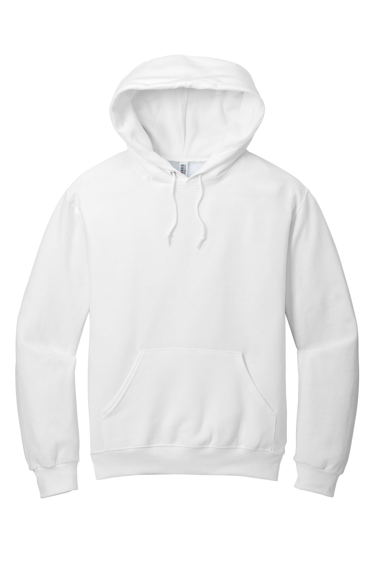 Jerzees NuBlend Pullover Hooded Sweatshirt.  996M White