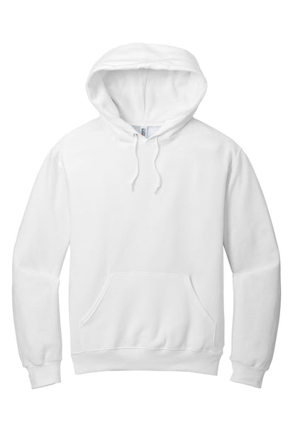 Jerzees NuBlend Pullover Hooded Sweatshirt.  996M White