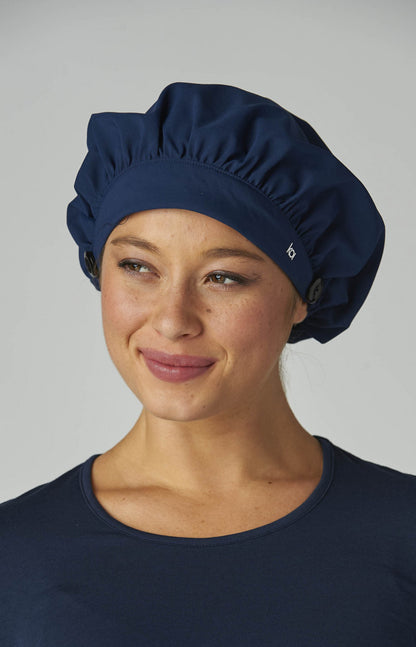 Essentials A174 Bouffant Cap Navy
