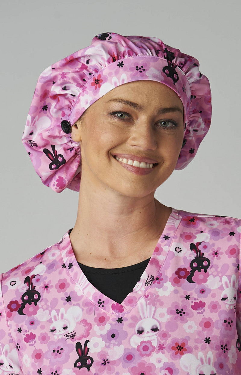 Artist Series A174PRA Bouffant Cap Fluff Bunnies