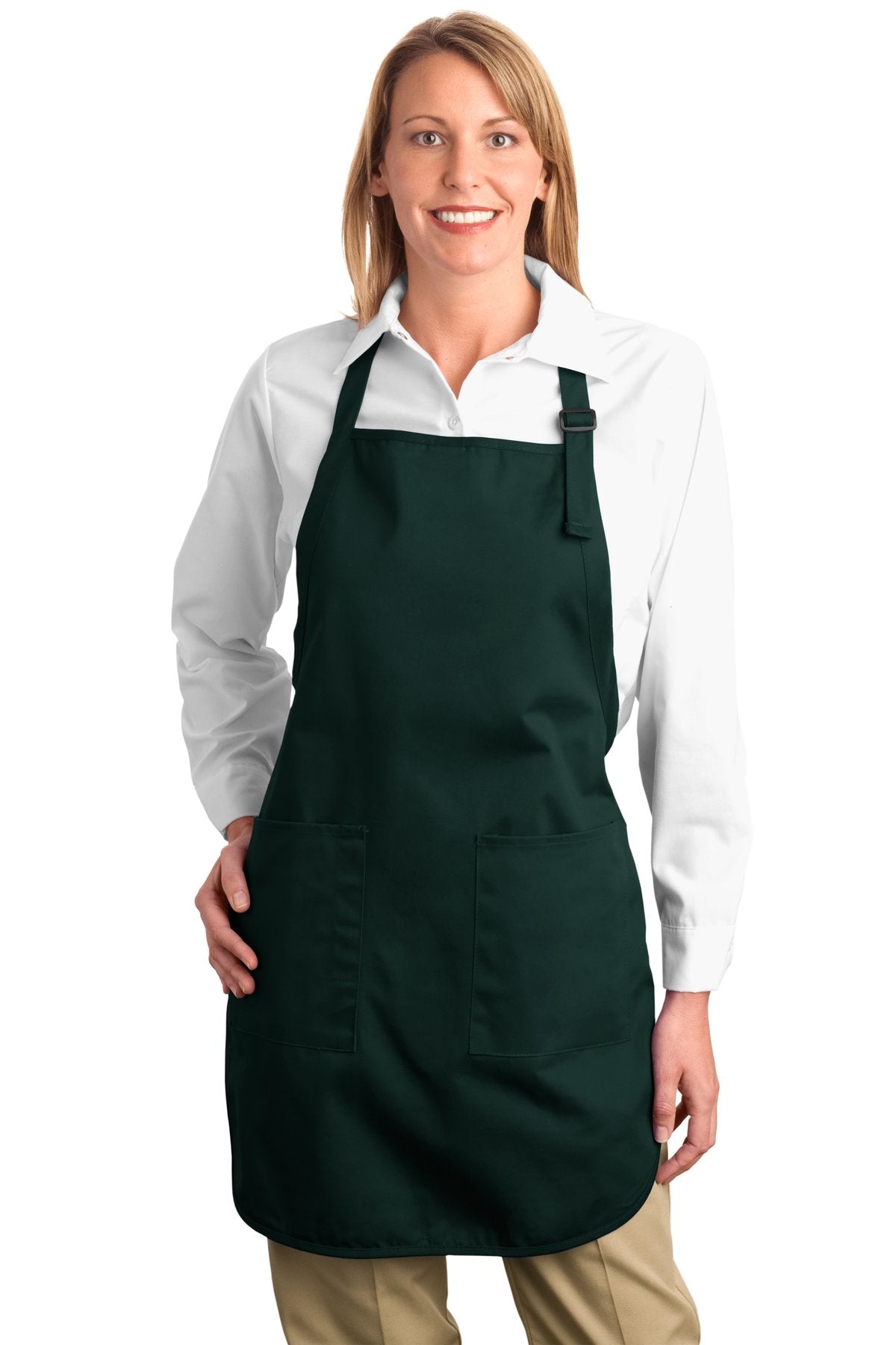 Port Authority Full-Length Apron with Pockets.  A500 Hunter