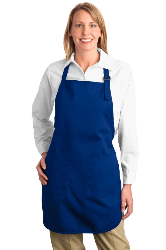 Port Authority Full-Length Apron with Pockets.  A500 Royal