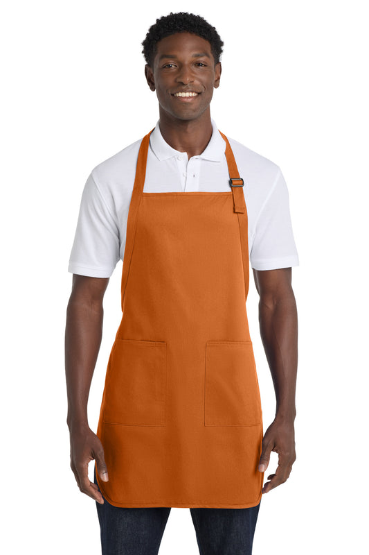 Port Authority Full-Length Apron with Pockets A500 Texas Orange