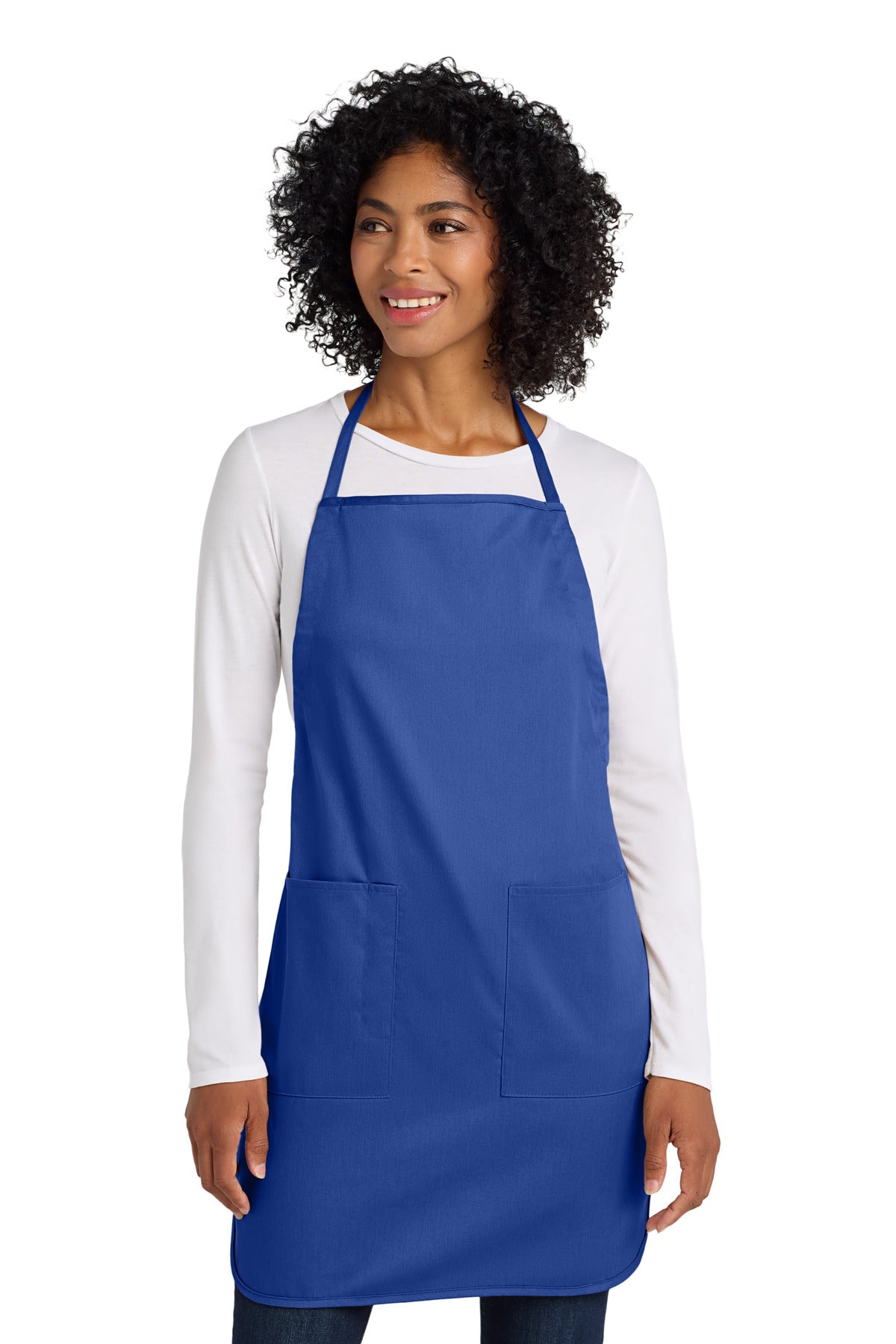 Port Authority Full-Length Apron.  A520 Faded Blue