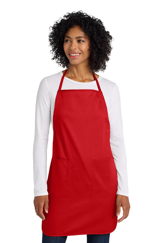 Port Authority Full-Length Apron.  A520 Red