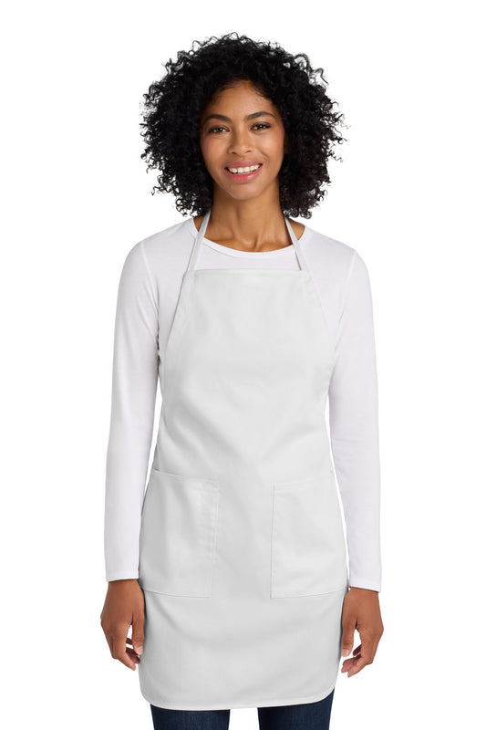 Port Authority Full-Length Apron.  A520 White