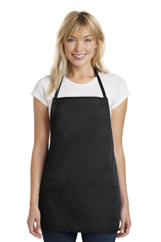 Port Authority Medium-Length Apron.  A525 Black